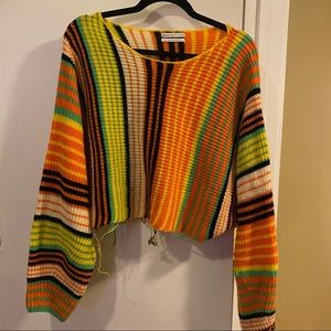 Urban Outfitters Striped Cropped Sweater